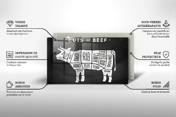 Osłona płyty indukcyjnej Mięso krowy wołowina