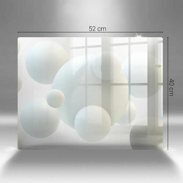Osłona płyty indukcyjnej Nowoczesne kule 3D