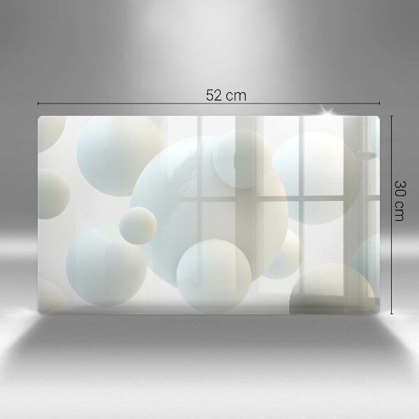 Osłona płyty indukcyjnej Nowoczesne kule 3D