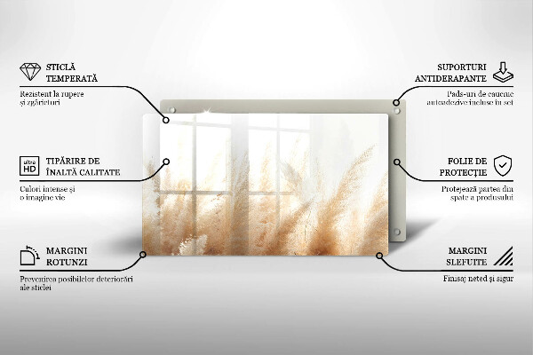 Osłona ściany przy kuchence gazowej Trawa pampasowa