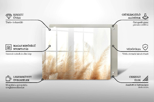 Osłona ściany przy kuchence gazowej Trawa pampasowa
