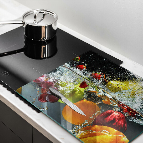 Osłona ściany przy kuchence gazowej Soczyste owoce w wodzie