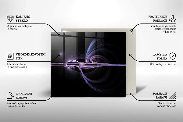 Osłona ściany przy kuchence gazowej Nowoczesna abstrakcja