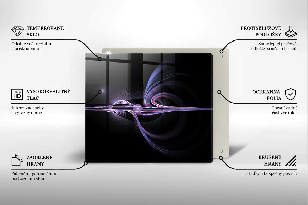 Osłona ściany przy kuchence gazowej Nowoczesna abstrakcja