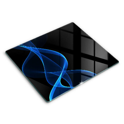 Osłona ściany przy kuchence gazowej Niebieskie linie dymu