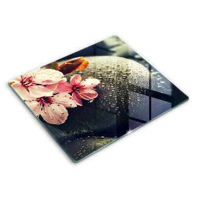 Osłona do płyty indukcyjnej Kwiaty kamienie zen