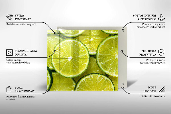 Osłona do płyty indukcyjnej Plasterki limonki