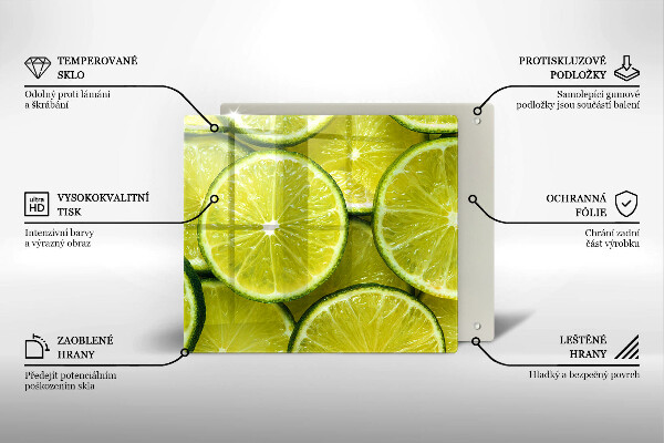 Osłona do płyty indukcyjnej Plasterki limonki