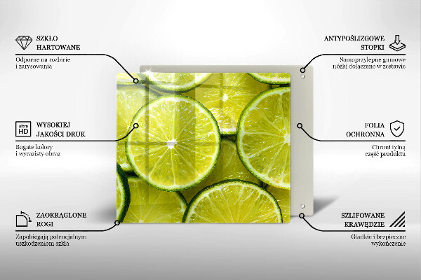 Osłona do płyty indukcyjnej Plasterki limonki
