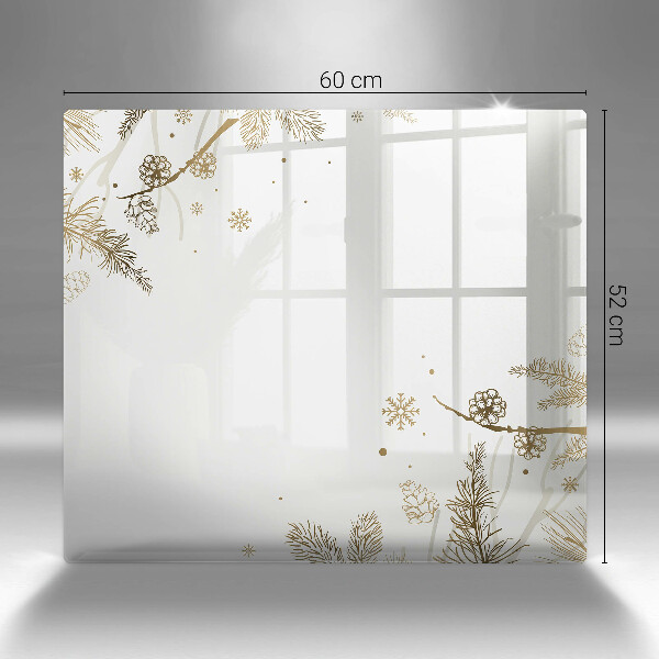 Osłona ściany nad kuchenką Zimowe dekoracje