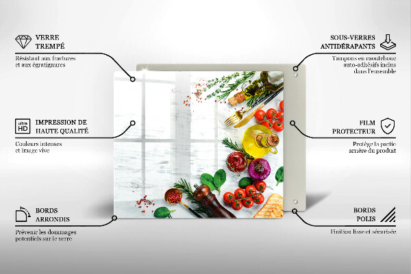 Osłona ściany nad kuchenką Warzywa i przyprawy