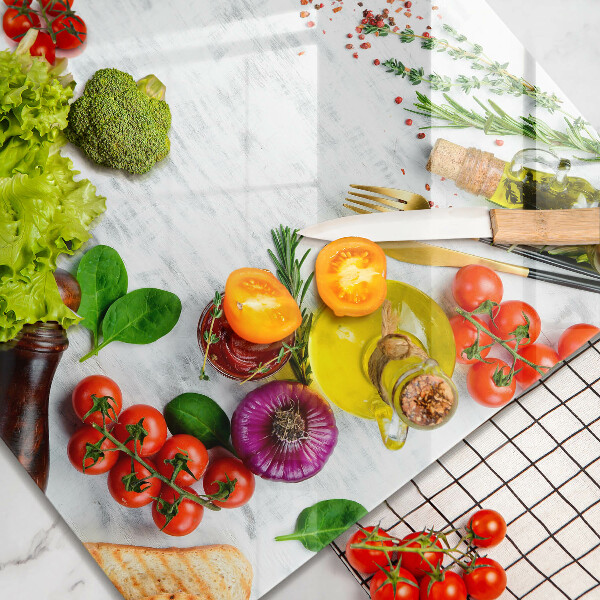 Osłona ściany nad kuchenką Warzywa i przyprawy