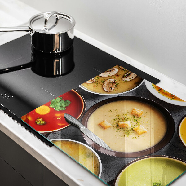 Osłona ściany nad kuchenką Kolorowe zupy