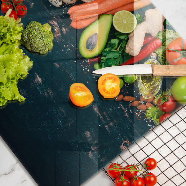 Osłona ściany przy kuchence gazowej Owoce i warzywa