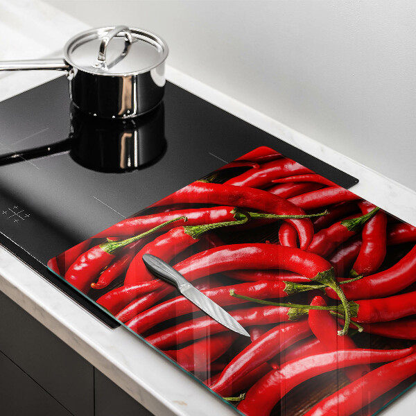 Osłona ściany przy kuchence gazowej Ostre chili papryki