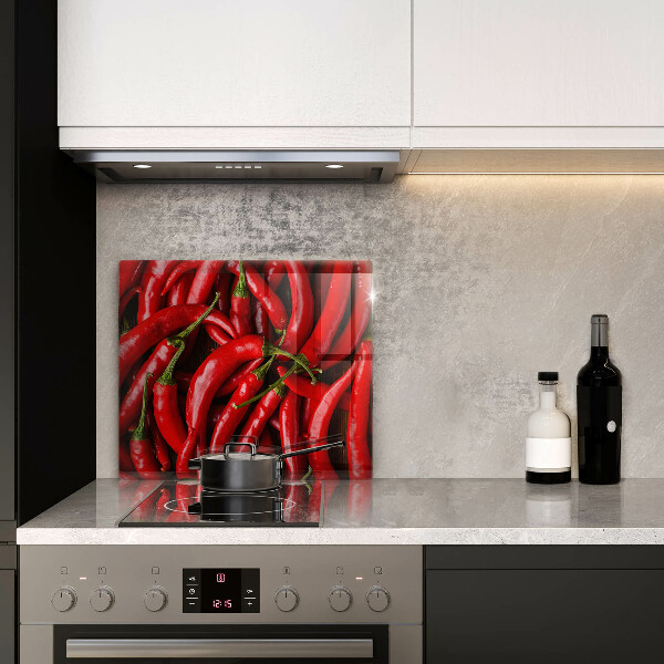 Osłona ściany przy kuchence gazowej Ostre chili papryki