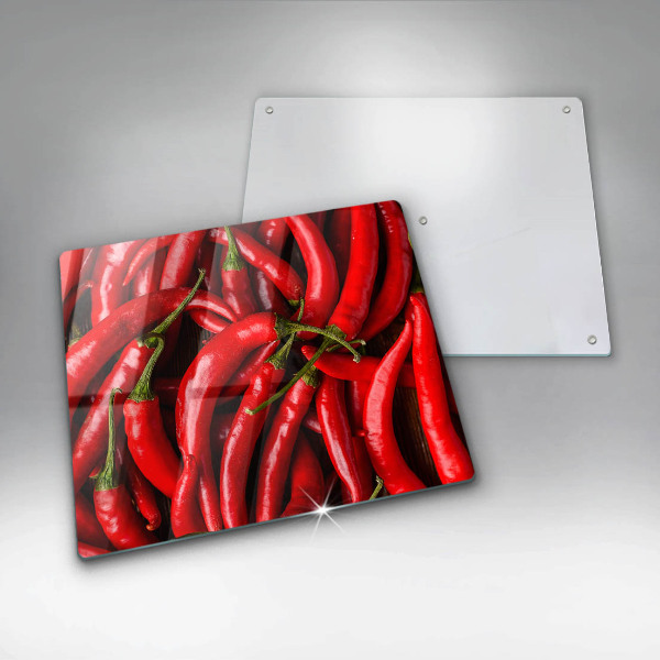 Osłona ściany przy kuchence gazowej Ostre chili papryki