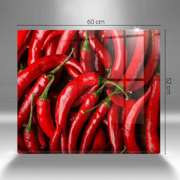 Osłona ściany przy kuchence gazowej Ostre chili papryki