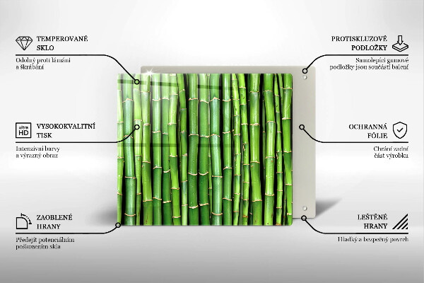 Osłona ściany przy kuchence gazowej Natura bambusy