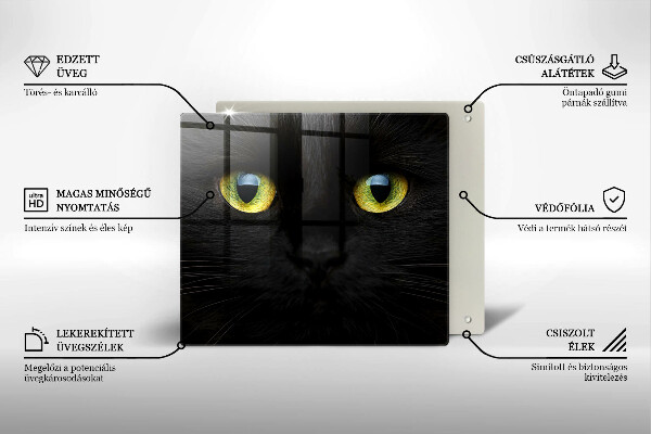 Płyta ochronna na kuchenkę Zwierzę kocie oczy