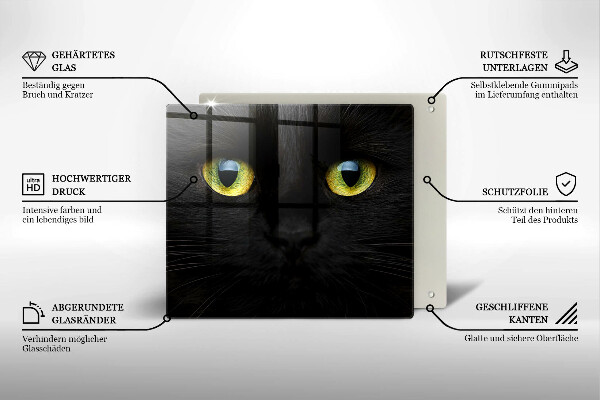 Płyta ochronna na kuchenkę Zwierzę kocie oczy