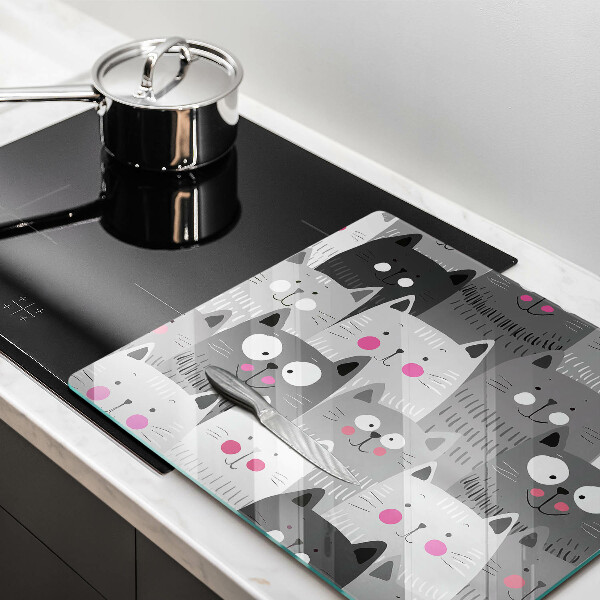 Osłona blatu kuchennego Ilustracja koty