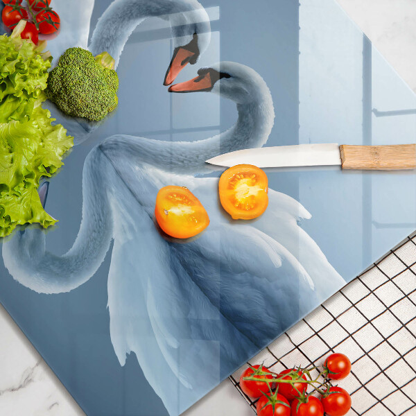 Osłona ściany przy kuchence gazowej Dwa łabędzie serce