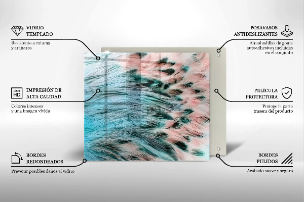 Płyta ochronna na kuchenkę Boho ptasie pióra