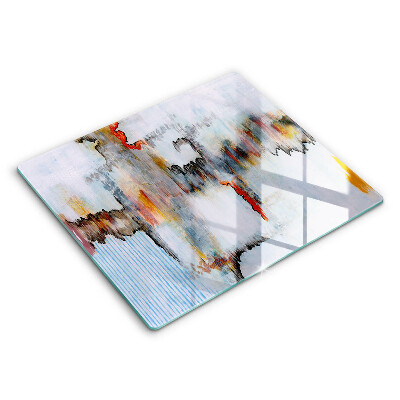 Osłona ściany przy kuchence gazowej Farby abstrakcja