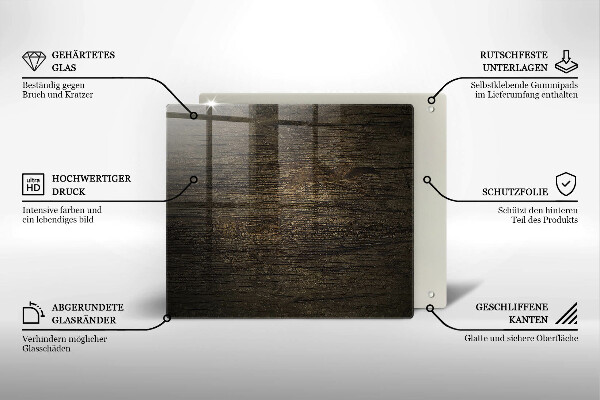 Osłona ściany przy kuchence gazowej Tekstura drewna kora