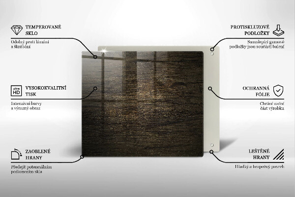 Osłona ściany przy kuchence gazowej Tekstura drewna kora