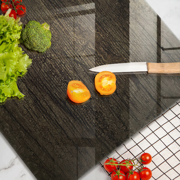 Osłona ściany przy kuchence gazowej Tekstura drewna kora