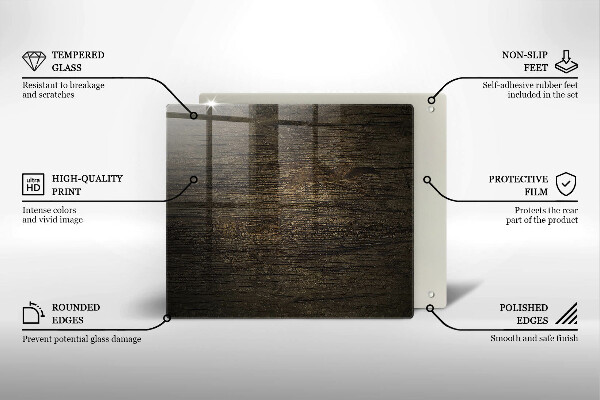 Osłona ściany przy kuchence gazowej Tekstura drewna kora