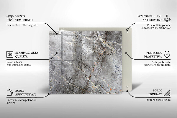 Osłona ściany przy kuchence gazowej Tekstura kamienia