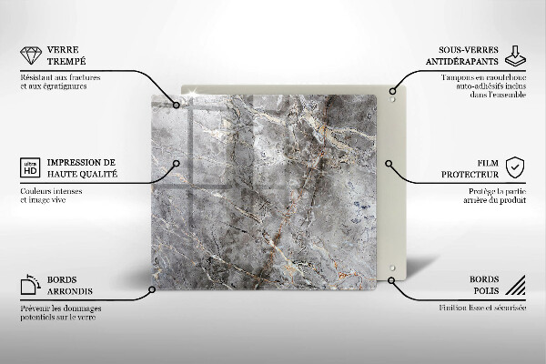 Osłona ściany przy kuchence gazowej Tekstura kamienia