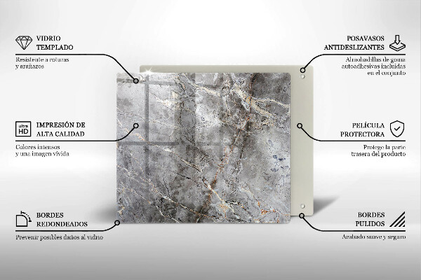 Osłona ściany przy kuchence gazowej Tekstura kamienia