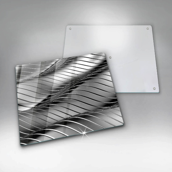 Osłona ściany przy kuchence gazowej Metalowa struktura 3D