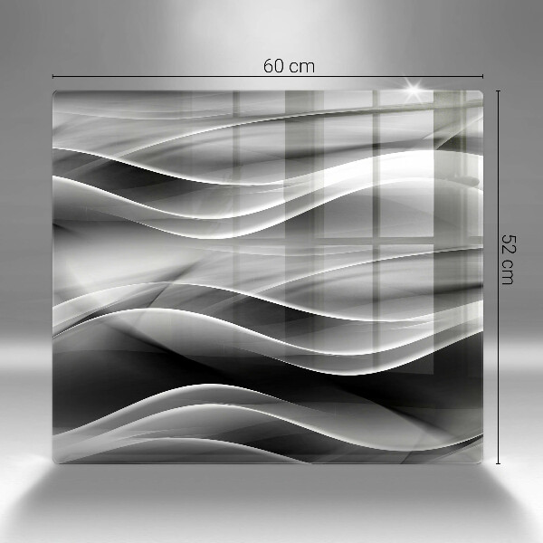 Osłona ściany przy kuchence gazowej Abstrakcja łagodne linie