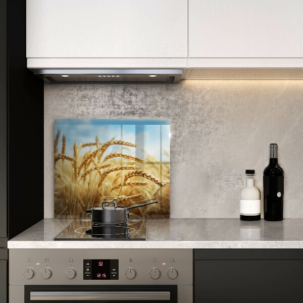Osłona ściany przy kuchence gazowej Kłosy zbóż na polu