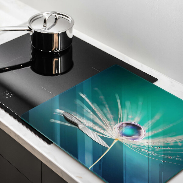 Osłona ściany przy kuchence gazowej Rosa na dmuchawcu