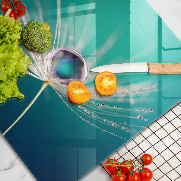 Osłona ściany przy kuchence gazowej Rosa na dmuchawcu