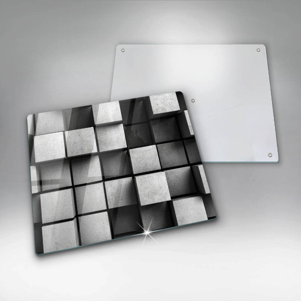 Osłona ściany przy kuchence gazowej Tło geometria 3D