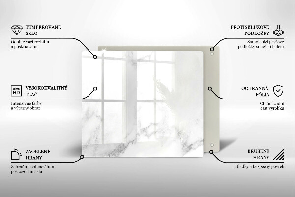 Płyta ochronna na kuchenkę Nowoczesny marmur