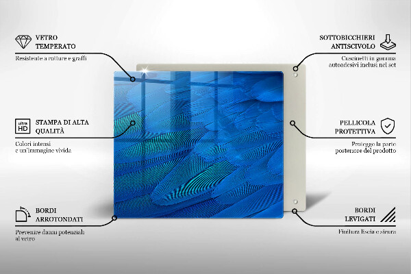 Osłona ściany przy kuchence gazowej Ptasie pióra