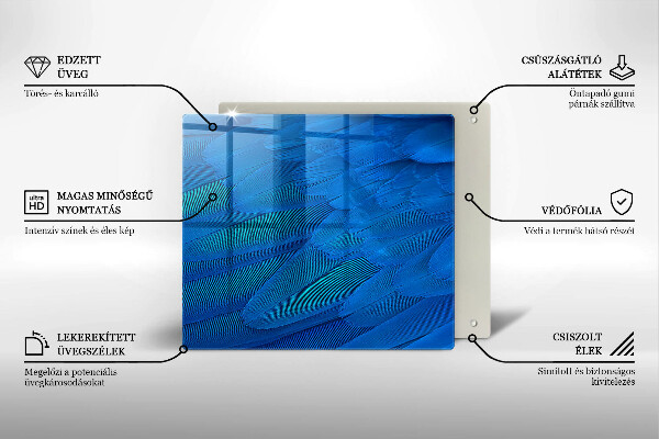 Osłona ściany przy kuchence gazowej Ptasie pióra