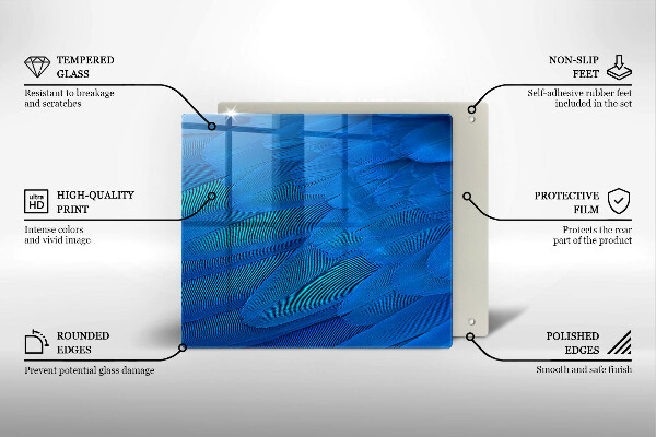 Osłona ściany przy kuchence gazowej Ptasie pióra