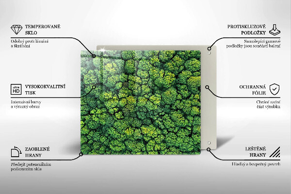 Osłona ściany przy kuchence gazowej Natura rośliny mech