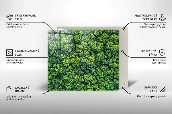 Osłona ściany przy kuchence gazowej Natura rośliny mech