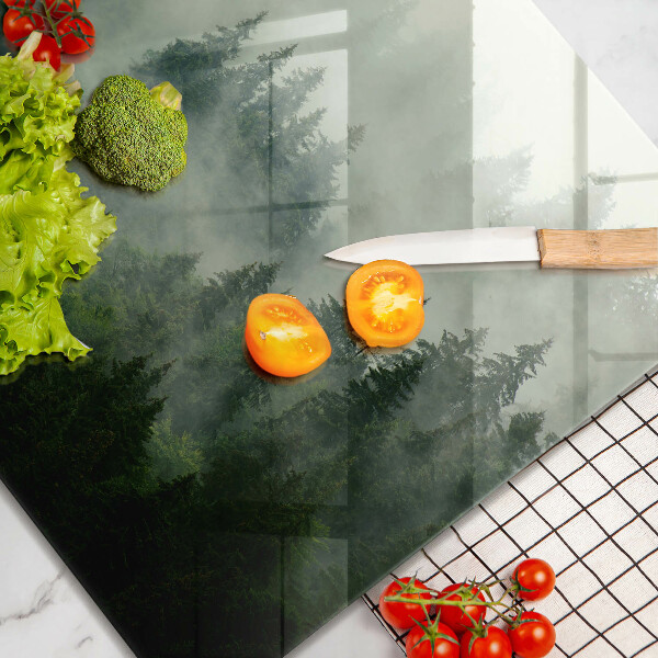 Osłona ściany przy kuchence gazowej Pejzaż zamglony las