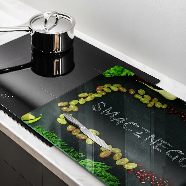 Płyta ochronna na indukcję Napis Smacznego!